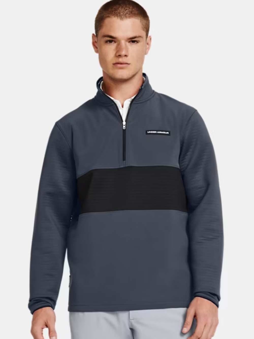 Under Armour Golf Men's UA 1/2 Zip Storm Daytona Gray Pullover Size Large NWOT